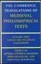 Cambridge Translations Of Medieval Philosophical Texts Vol.2