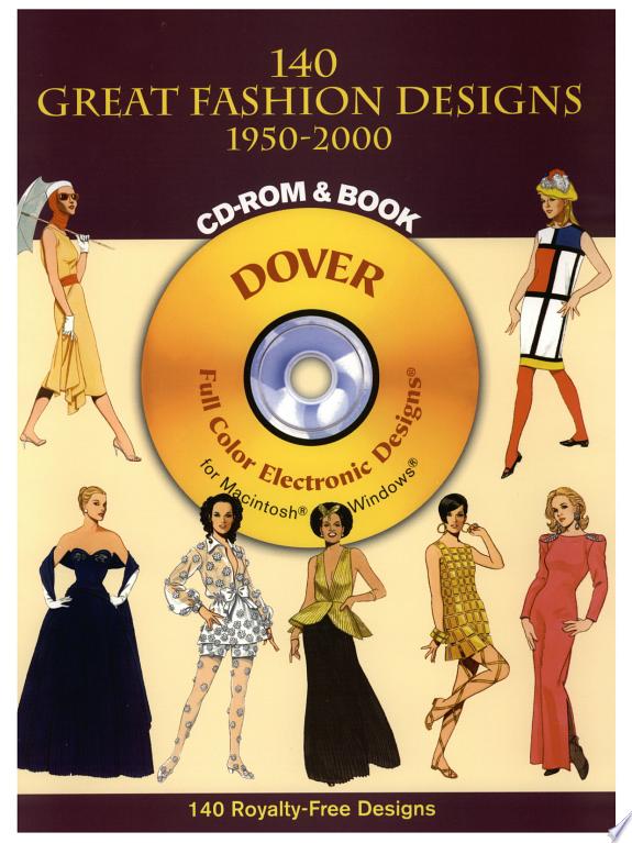 Capa do livro 140 Great Fashion Designs, 1950-2000, Cd-Rom And B