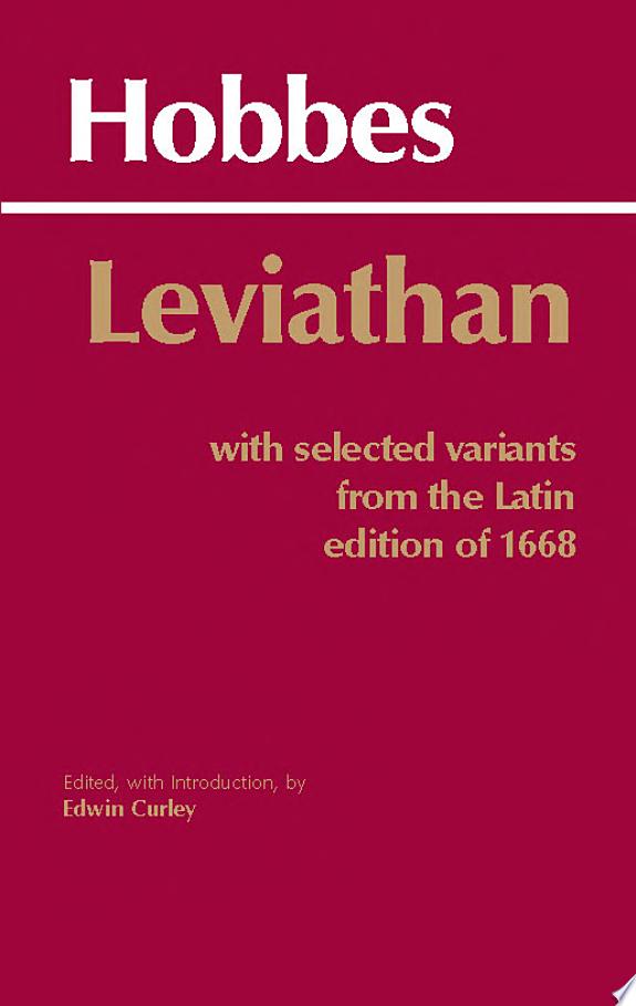 Leviathan (With Selected Variants From The Latin Edition Of 1668)