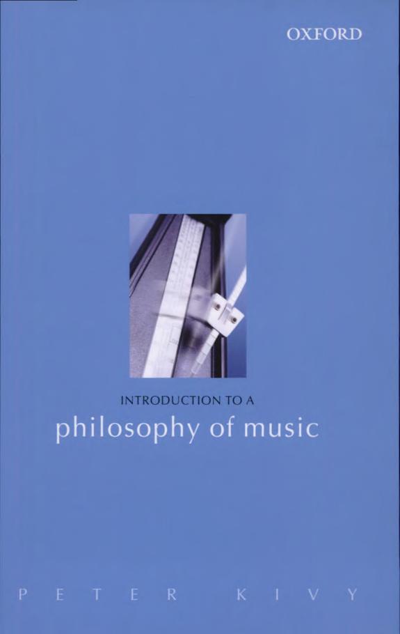 Introduction To a Philosophy Of Music