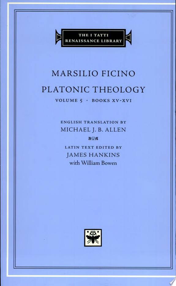 Platonic Theology Vol.5 - Books Xv-Xvi