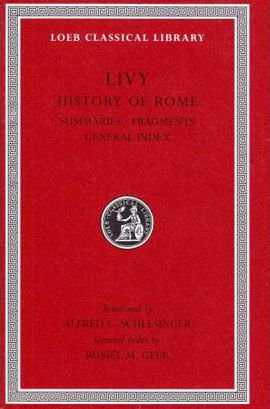 History Of Rome - Summaries / Fragments / Julius Obsequens / Index