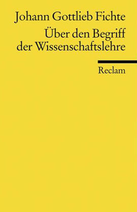 Uber Den Begriff Der Wissenschaftslehre Oder Der Sogenannten Philosophie