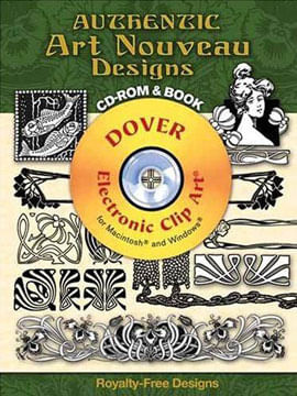 Authentic Art Nouveau Designs (Cd-Rom And Book)