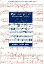 Music Analysis In The Nineteenth Century Vol.Ii