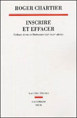 Inscrire Et Effacer - Culture Ecrite Et Et Litterature