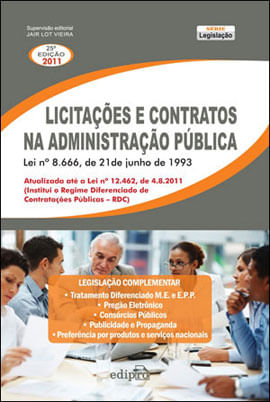 Capa de LicitaçOes e Contratos na Administraçao Publica