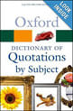 Oxford Dictionary Of Quotations By Subject
