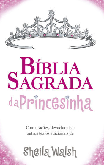 BíBlia Sagrada da Princesinha Ntlh, Capa Dura Almofada, Rosa Glitter