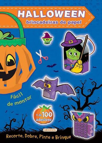 Halloween Azul - Brincadeiras de Papel - Vol. 1