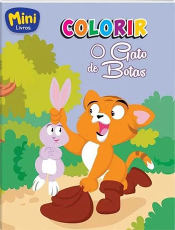 Mini - Colorir: Gato de Botas, o