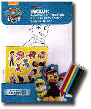 Patrulha Canina Colorindo com Adesivos 01