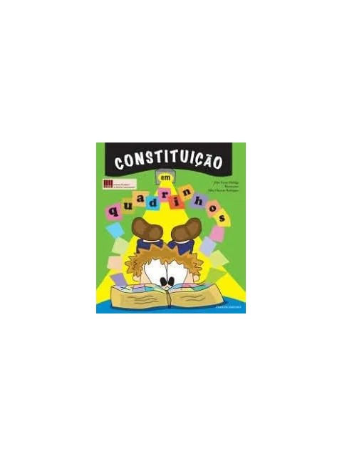 Capa do livro Constituiçao em Quadrinhos - Cadastro para Loja Santos de Julio Cesar Hidalgo