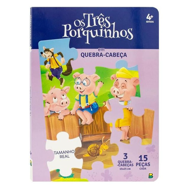 CláSsicos em Quebra-Cabeças: os TrêS Porquinhos