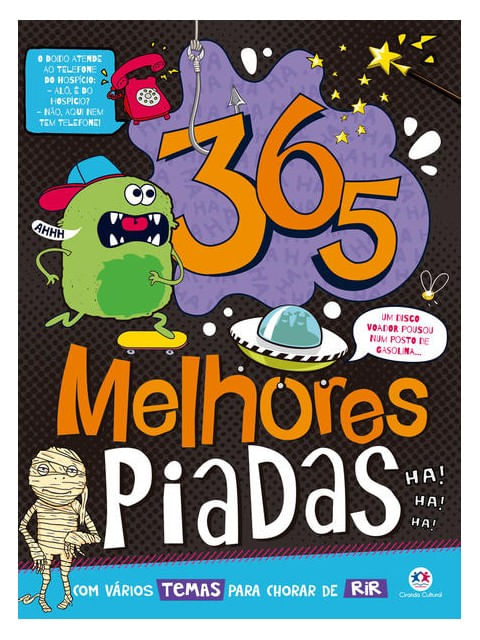 Capa do livro 365 Melhores Piadas de Ciranda Cultural