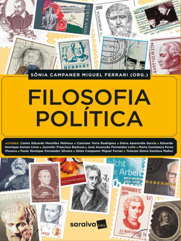 Capa do livro Filosofia PolíTica de Maria Constanca Peres | Munoz Yolanda Gloria Gamboa | Silveira Paulo Henrique Fernandes | Leite José Assunção Fernandes | Barbosa Jonnefer Francisco Pissarra