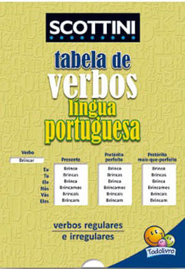 Scottini Tabela de Verbos da LíNgua Portuguesa (Luva)