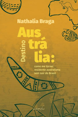 Capa do livro Destino AustráLia de Nathalia Braga