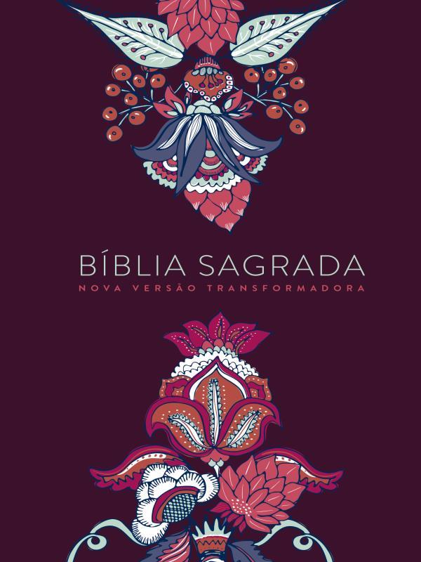 BíBlia Nvt Lg St - Indian Flowers Vinho