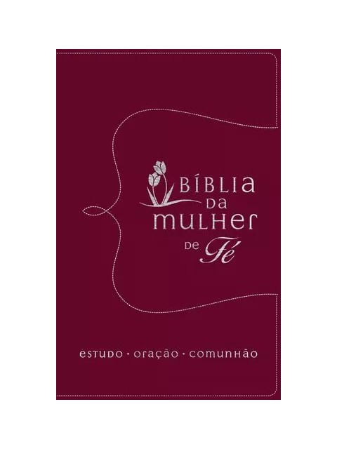 BíBlia da Mulher de Fé Nvi, Capa Luxo Vermelho