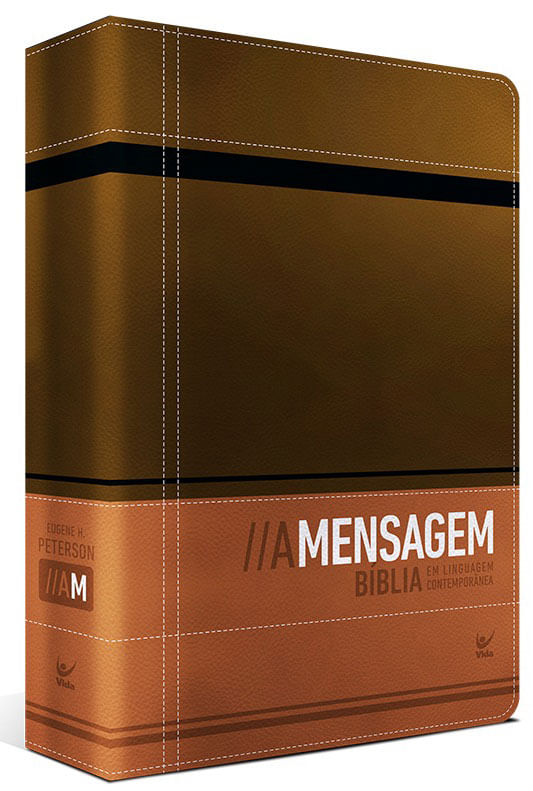 BíBlia a Mensagem - Capa Luxo Marrom e Café