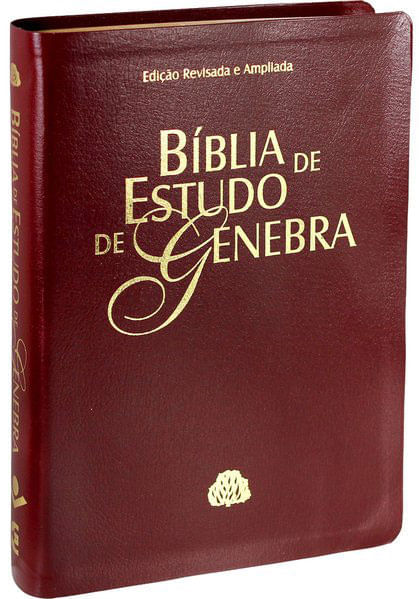 BíBlia de Estudo de Genebra - Couro Bonded Vinho