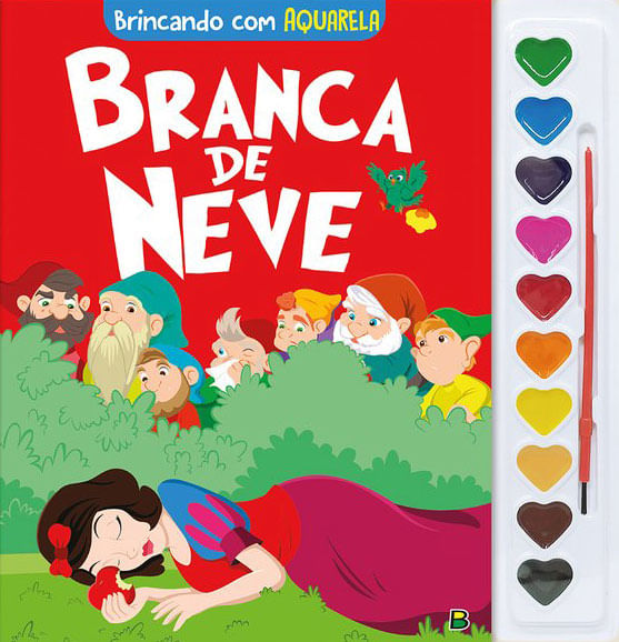 Brincando com Aquarela: Branca de Neve
