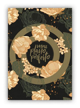 Meu Plano Perfeito, Planner sem Data com Capa Dura e Espiral Duplo, Capa Verde | Planner 2026