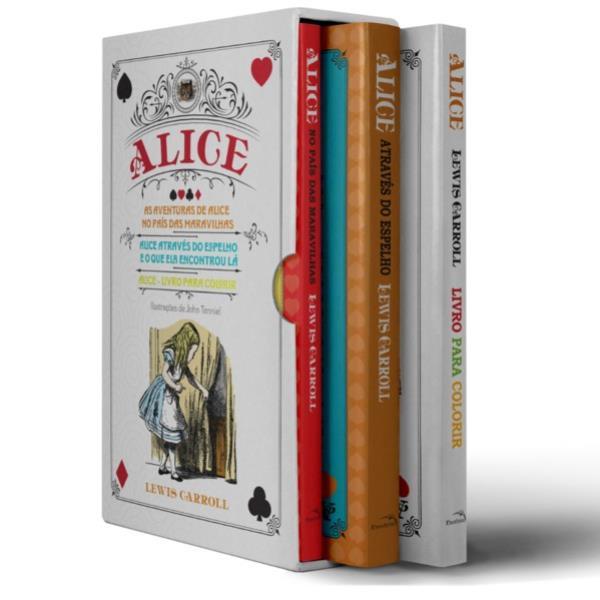 Box Alice no PaíS das Maravilhas e Alice AtravéS do Espelho + Alice para Colorir