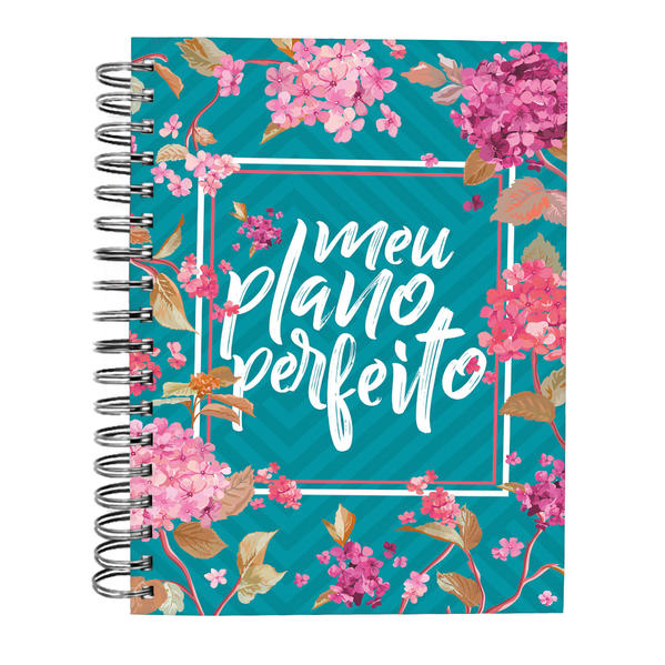 Meu Plano Perfeito, Planner sem Data com Espiral Duplo, Capa Flores (4ª Edição) | Planner 2026
