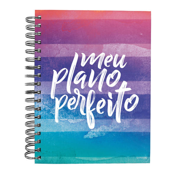 Meu Plano Perfeito, Planner sem Data com Espiral Duplo, Capa Cores (4ª Edição) | Planner 2026