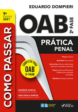 Como Passar na Oab 2ª Fase - Pratica Penal - 9ª Ed - 2021 - Vol. 9