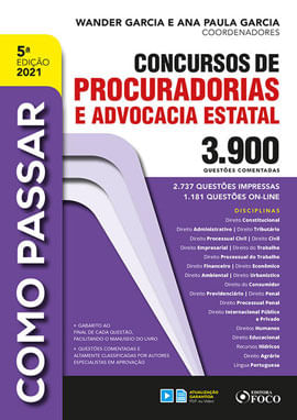 Como Passar em Concursos de Procuradorias e Advocacia Estatal - 3.900 QuestõEs - 5ª Ed - 2021 - Vol.