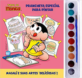 Turma da MôNica Prancheta para Pintar com Aquarela - Magali