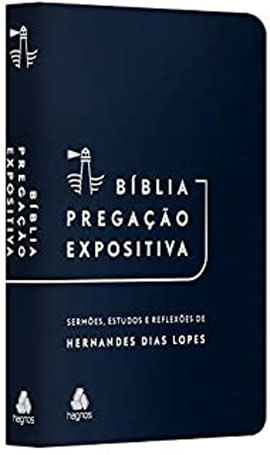 BíBlia Pregação Expositiva | Ra | Pu Luxo Azul Escuro