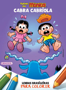 Turma da MôNica - Lendas Brasileiras para Colorir - Cabra Cabriola