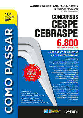 Como Passar em Concursos Cespe / Cebraspe - 6.800 QuestõEs Comentadas - Vol. 10