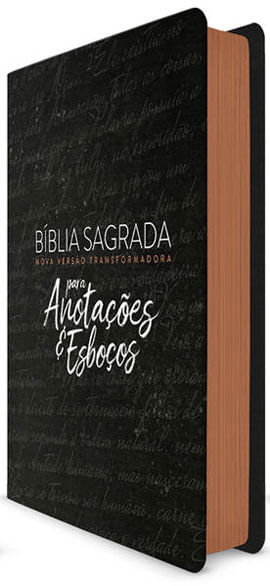 BíBlia Sagrada Nova Versão Transformadora: para AnotaçõEs e Esboços - Preta