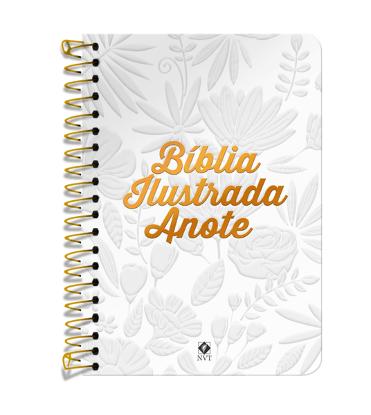 BíBlia Ilustrada Anote Nvt Espiral - Tela Branca