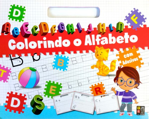 Colorindo o Alfabeto com Adesivos