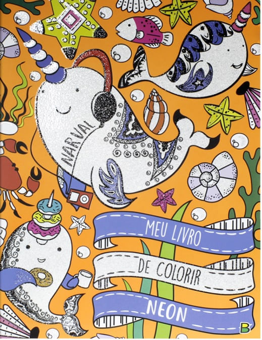 Meu Livro de Colorir Neon: Narval