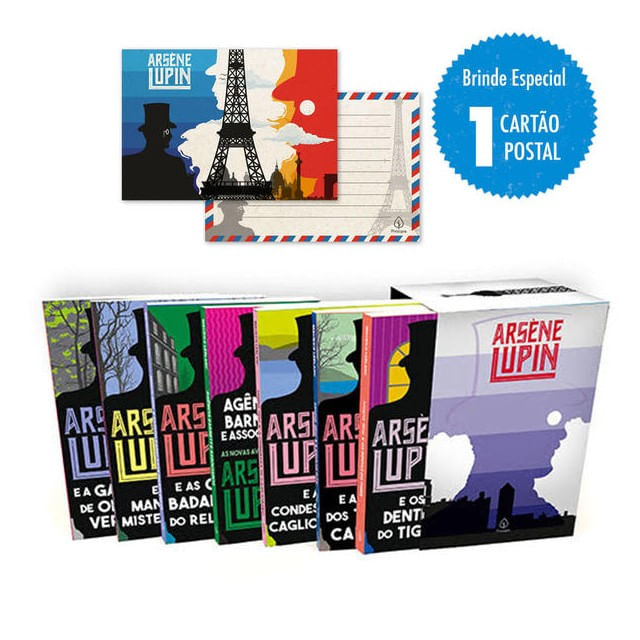 Lupin Ii - Box com 7 Livros com Cartão Postal