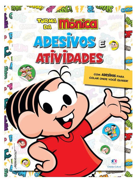 Turma da MôNica - Adesivos e Atividades