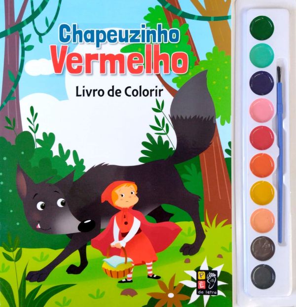 Chapeuzinho Vermelho - Livro de Colorir - Aquarela