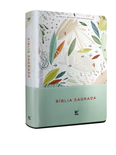 BíBlia Aec - Letra Gigante - Capa Verde Estampada