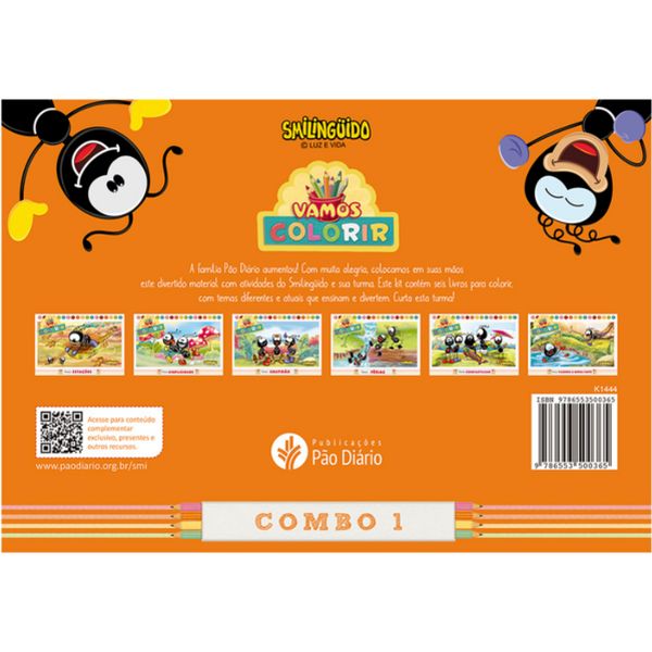 Livros para Colorir Smilinguido - Kit 1