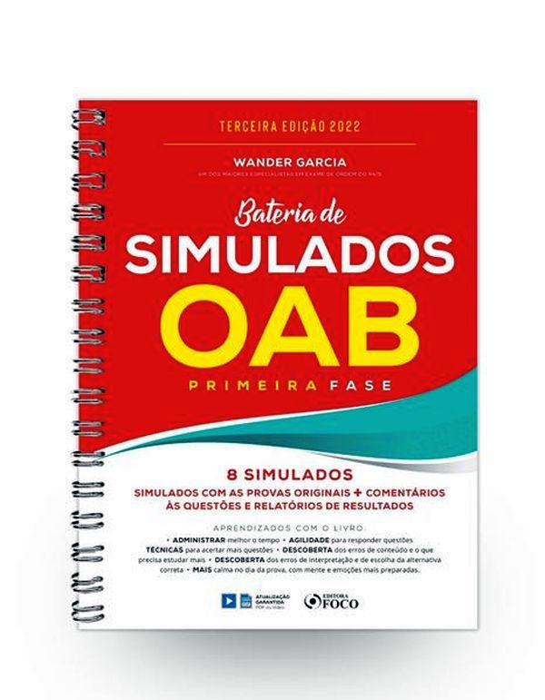 Bateria de Simulados Oab 1ª Fase - 3ª Ed - 2022