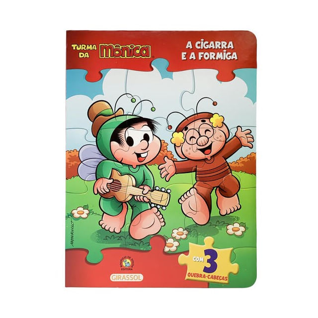 Turma da MôNica Livro Quebra-Cabeças - a Cigarra e a Formiga