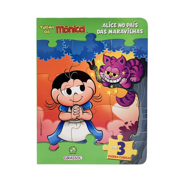 Turma da MôNica Livro Quebra-Cabeças - Alice no PaíS das Maravilhas