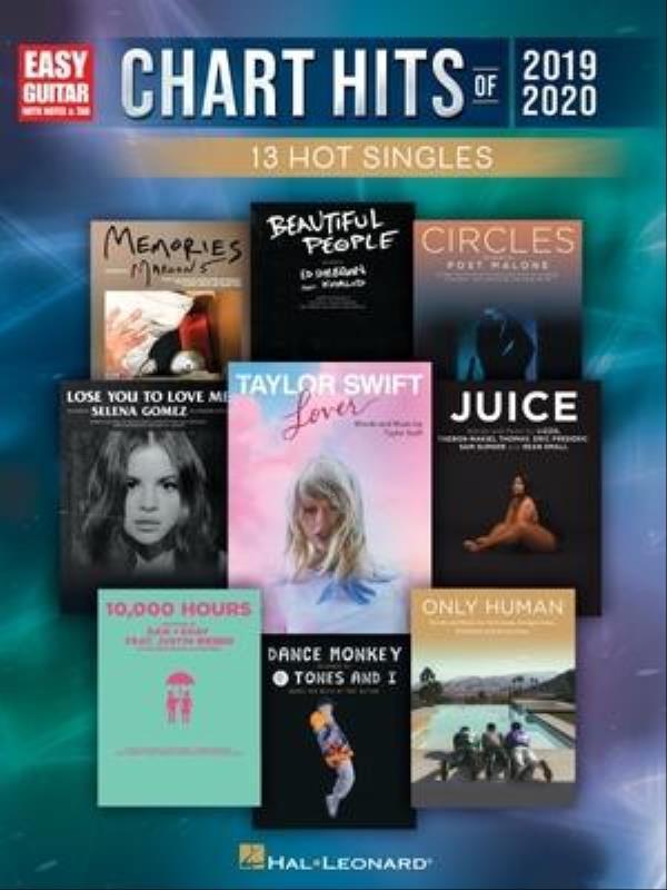 Chart Hits Of 2019-2020 - Songbook For Easy Guitar With Notes & Tab